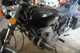 1974 Honda Motorcycle, 2-seater with high cushioned back rest for passenger,