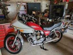 1980 Yamaha 650 Windjammer II Motorcycle, windshield, lights, high back rest, luggage rack, shows 21