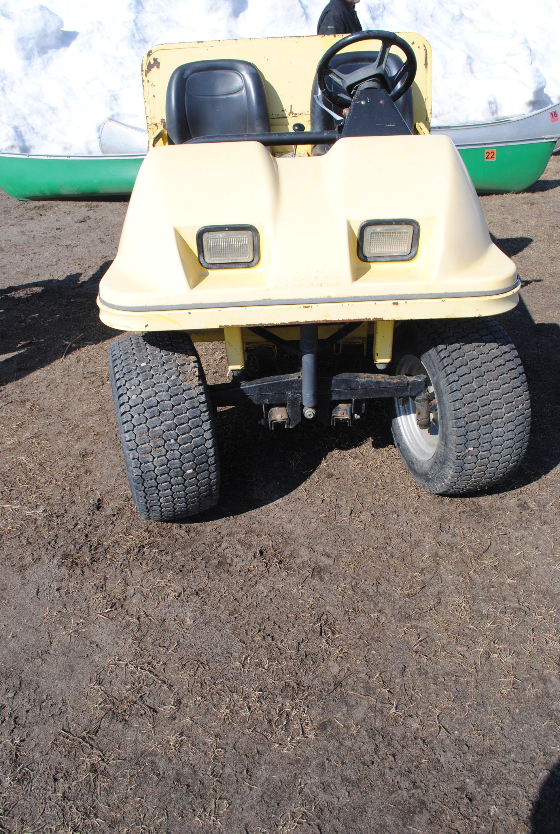 Cushman Hawk Utility Cart with dump box, runs