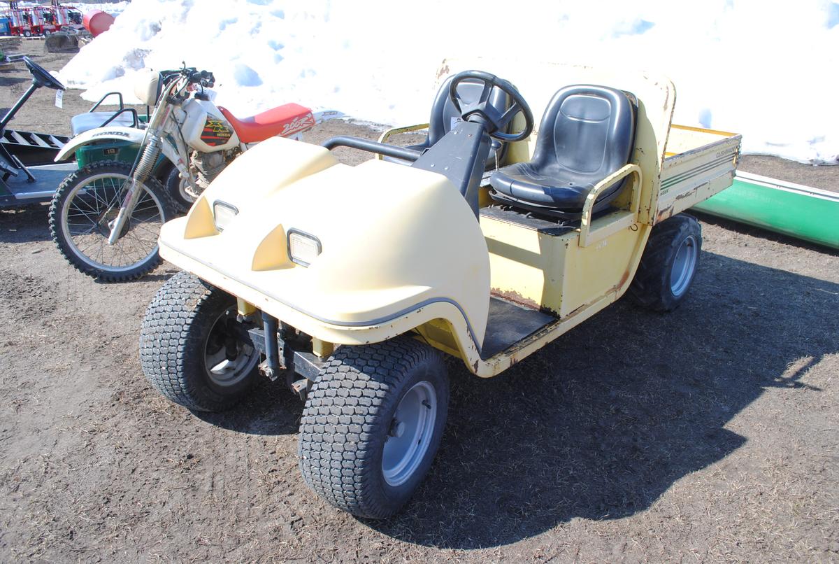 Cushman Hawk Utility Cart with dump box, runs