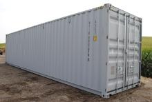 New 40' High Cube four multi-doors container, four side open doors, one end door, lock box, side for