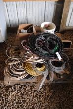 Pallet of misc. electrical wire, conduit, outlets