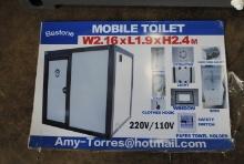 Bastone 110V Portable toilet with shower and sink, door does not open - the locks are not working pr