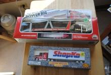 Pair of toys including Megal Movers die cast "Mini Hauler Tractor Trailer" - limited edition with bo