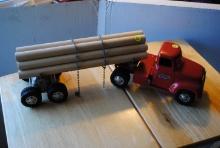 Tonka (1954?) "Log Truck & Trailer", has been updated/painted?, 2-pieces, no box
