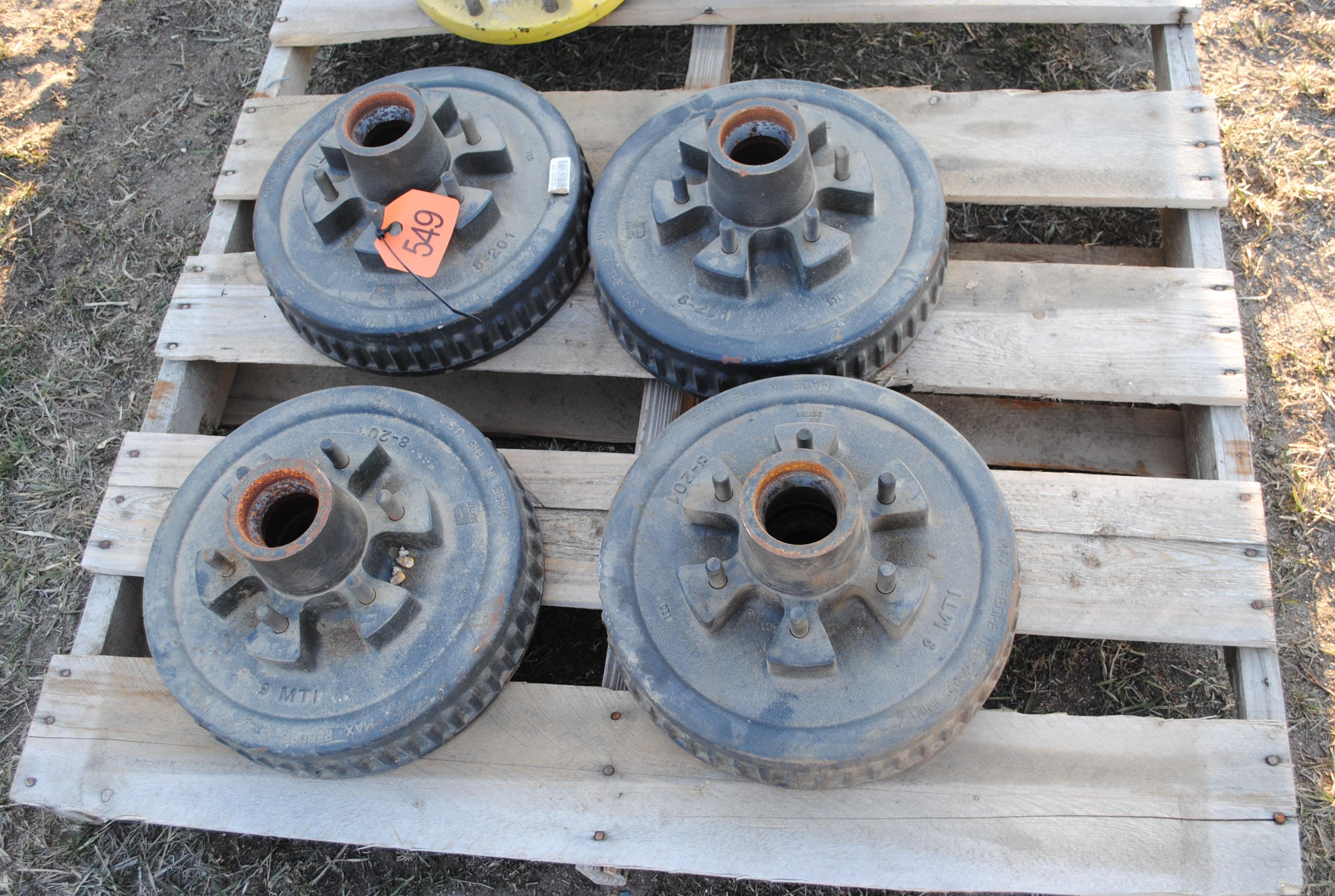 6-Bolt Trailer Drums, 4, (sell all to go)