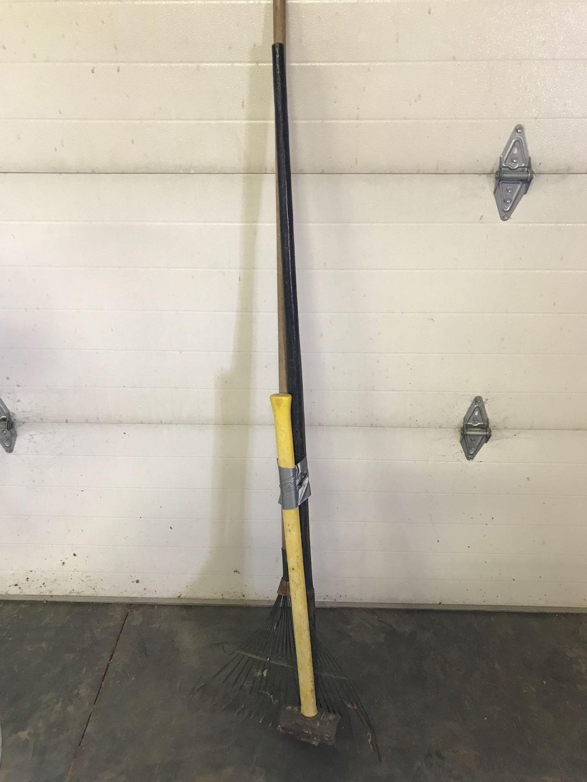 Sledge Hammer, Pry Bar, and Garden Rake