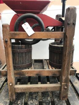 Apple cider press. Unique!