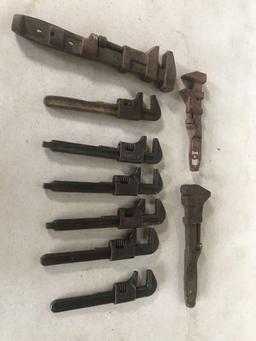 9 - pipe wrenches - 2 advertised: Ford USA