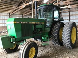 1980 JD 4640 d tractor, SN-14461, 7583 hrs., quad-range, triple hydraulics, 3pt quick hitch,