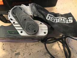 Genesis 3'' x 21'' electric belt sander with case