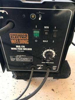 Chicago electric MIG 170 wire fed welder-220 power -like new