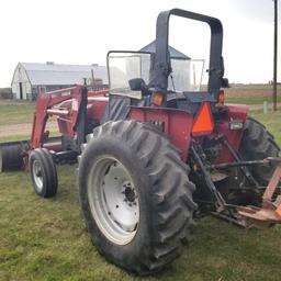 2001 Case IH C80 2WD open station, 2 post folding roll bar, 8/4 transmission, 3 rear remotes,