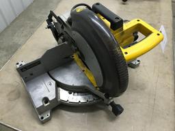 DeWalt Model DW705 - 12'' compound miter saw, Works well. NO SHIPPING