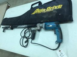 Makita Model 6823Z electric QuikDrive with case, works well - NO SHIPPING