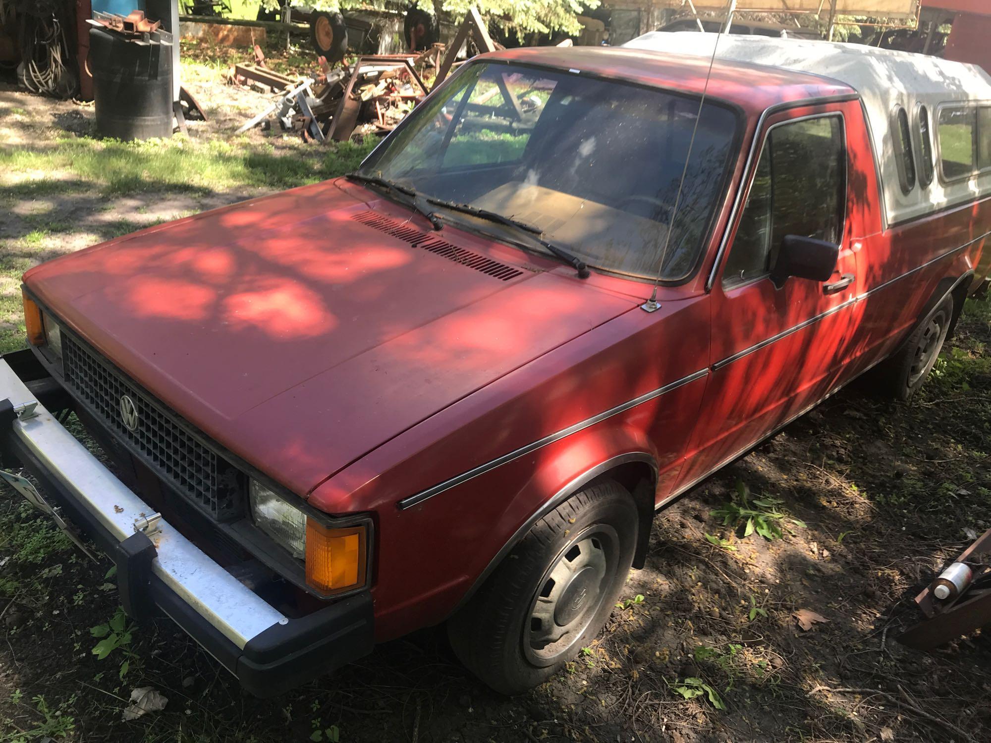 1982 Volkswagon Rabbit LX Pickup, reg. cab, topper, 4 spd., a/c, 4 cyl, 444,490 miles