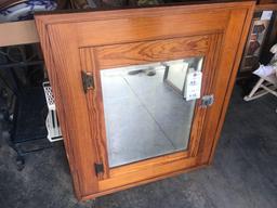 Vintage Built In Wall Cabinet (Medicine Cabinet) and Vintage Mirror. Pick Up Only.