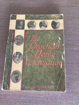 Books. "Little Women" and "The Practical Home Veterinarian.