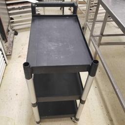 Poly Shelf Bussing Cart