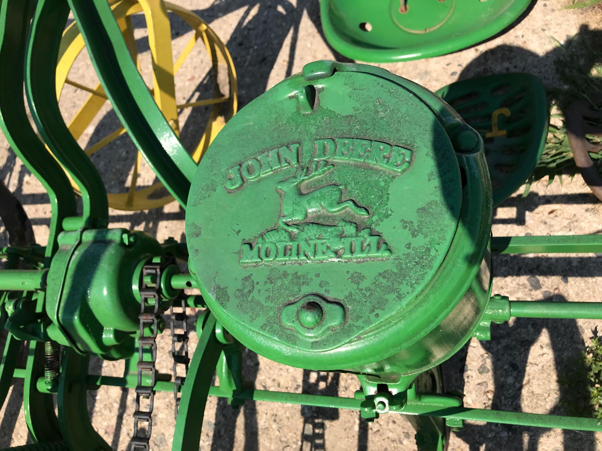 JD-Moline model 999 2 row Planter w/ck wire & cast iron Champion seat-restored