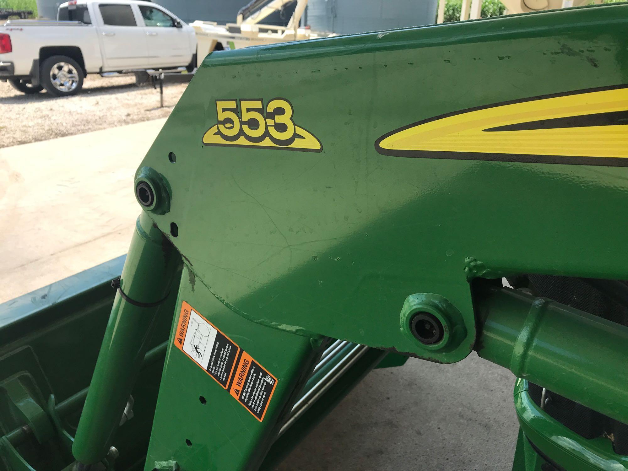 JOHN DEERE 5075E MFD TRACTOR W/553 LOADER