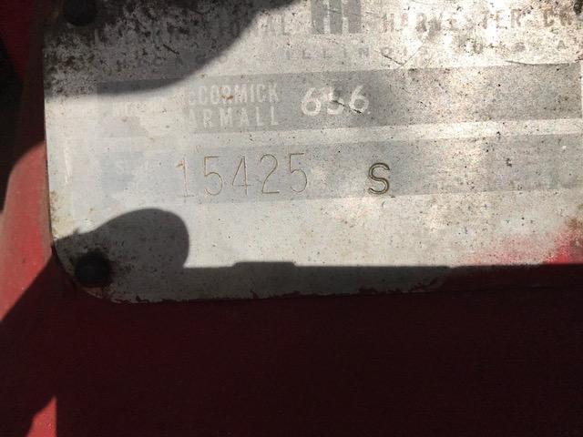 1965 Farmall 656 Gas Tractor W/Westenforf Loader