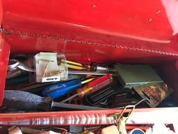 Extension cord and tool box w/ various nice tools.