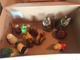 Various Salt and pepper shakers
