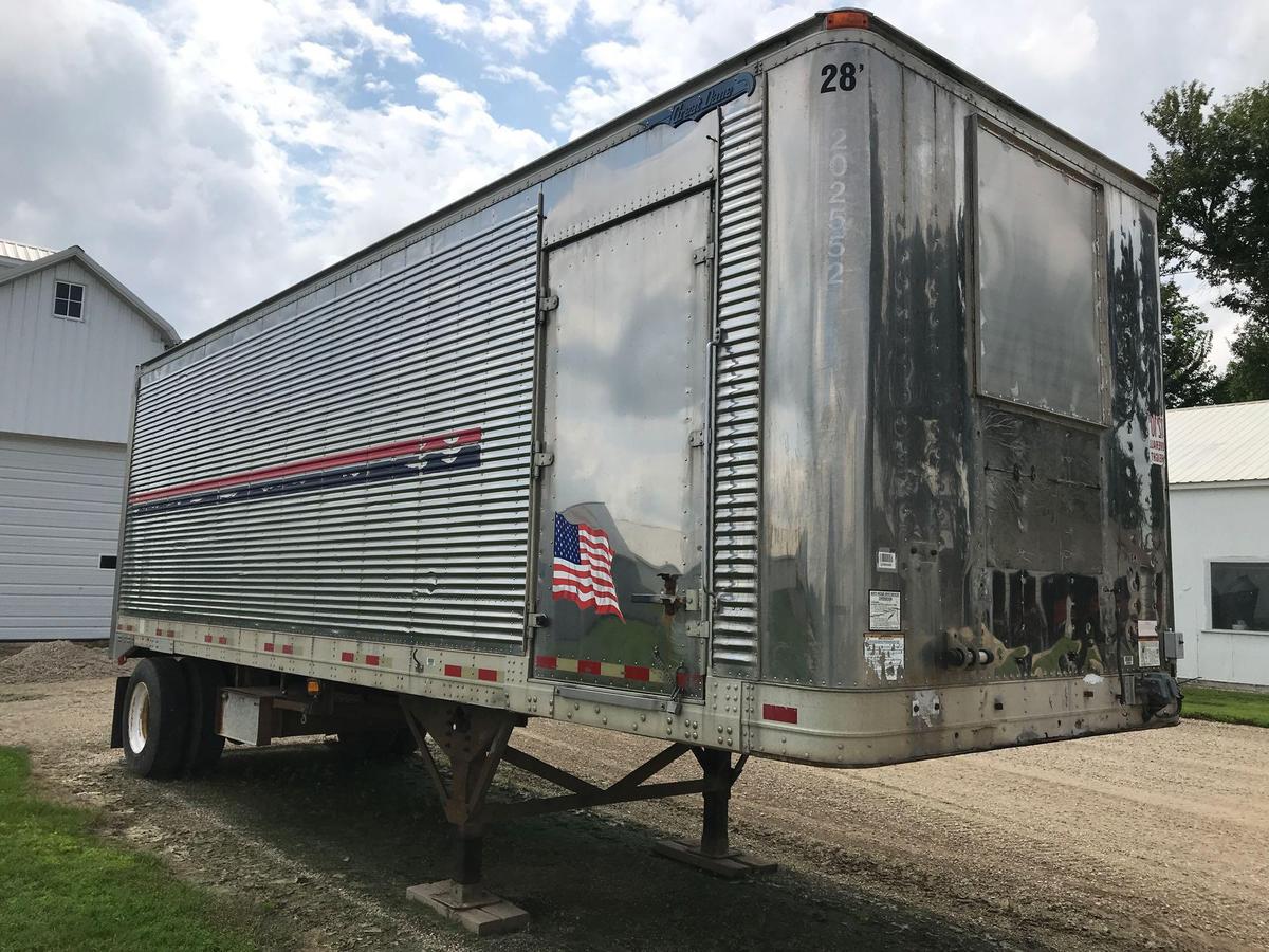 2000 GREAT DANE CARGO VAN, POWER WASH TRAILER VIN 1GRAA5618YS039004