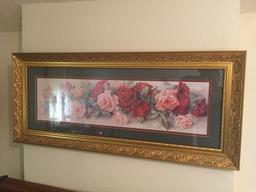 A yard of roses and two other frames with prints