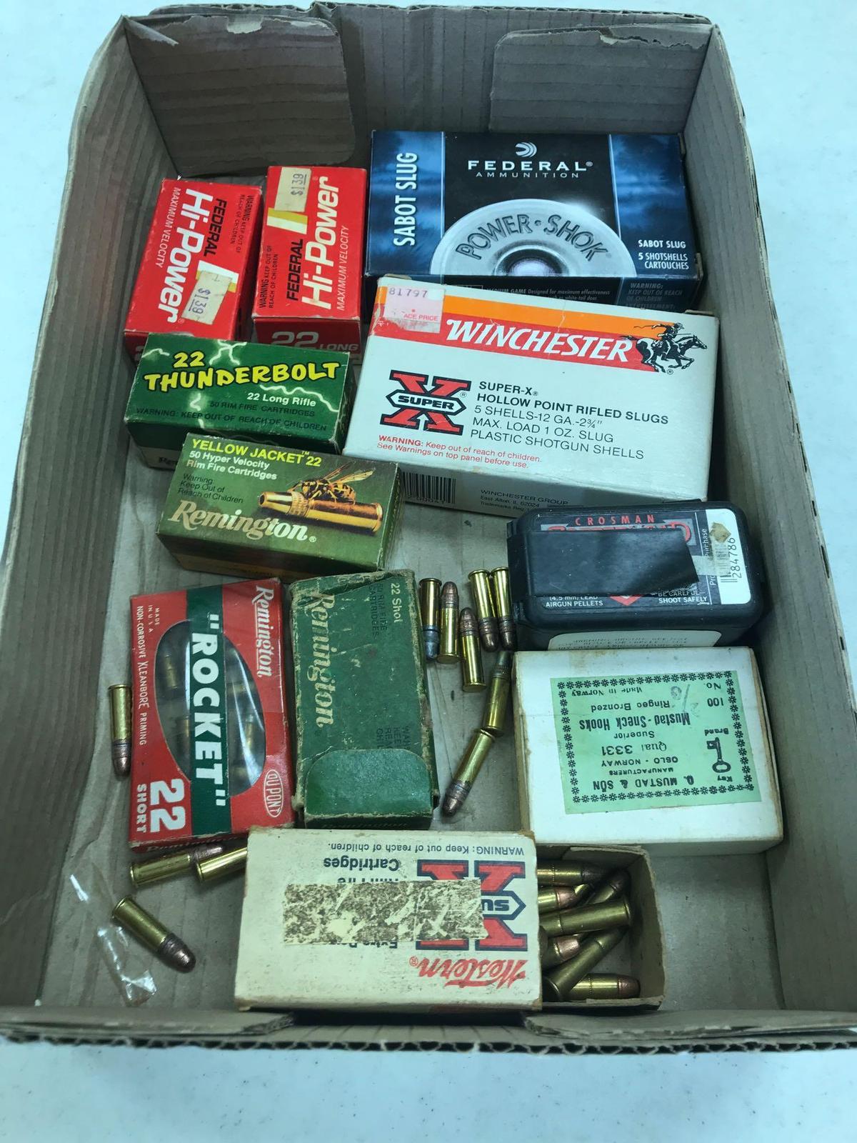 ASSORTMENT RIFLE & SLUG AMMUNITION VINTAGE