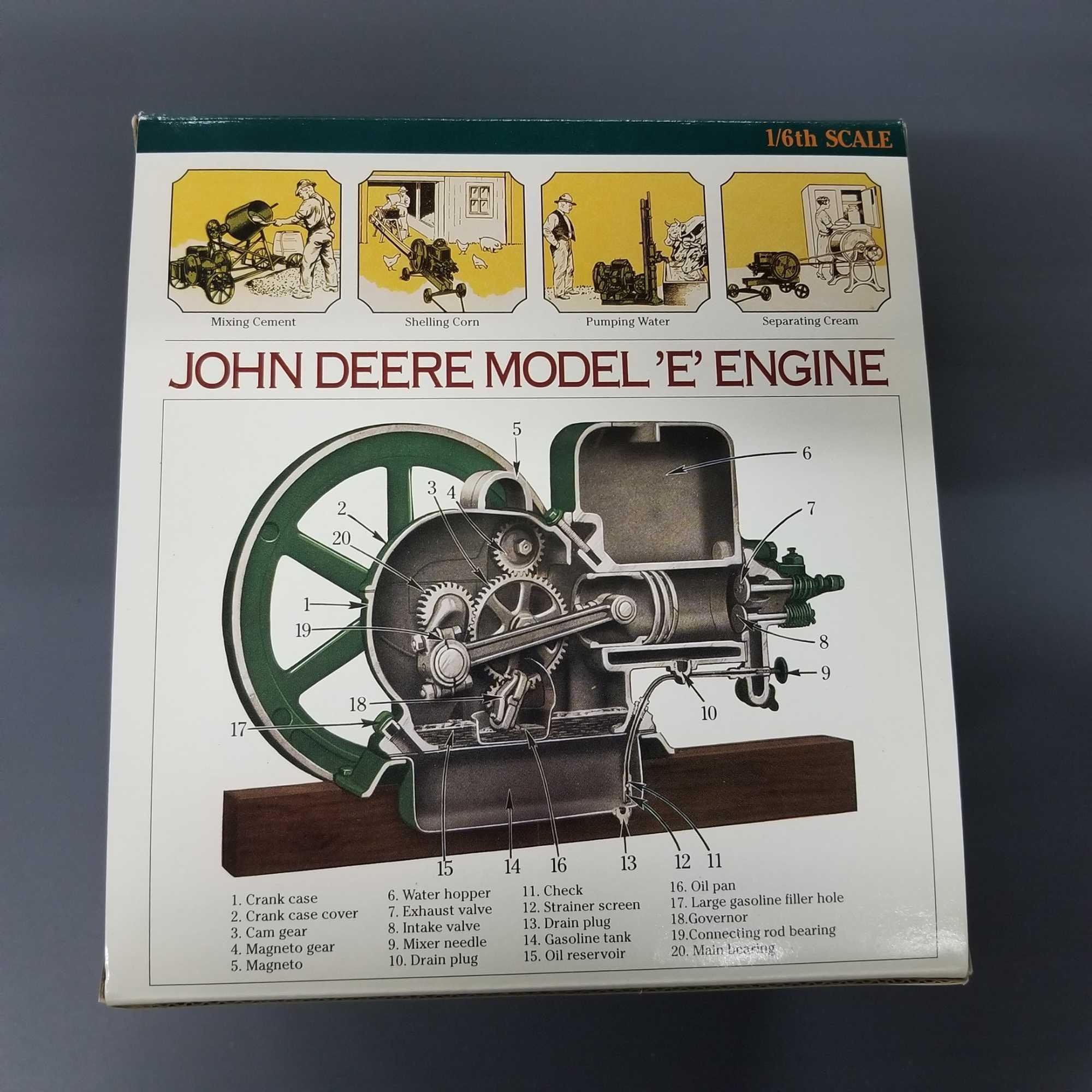 JOHN DEERE MODEL "E" HIT-MISS BATTERY OPERATED ENGINE