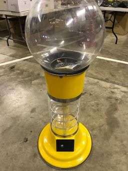 "BEAVER" GUMBALL MACHINE 25 CENTS YELLOW