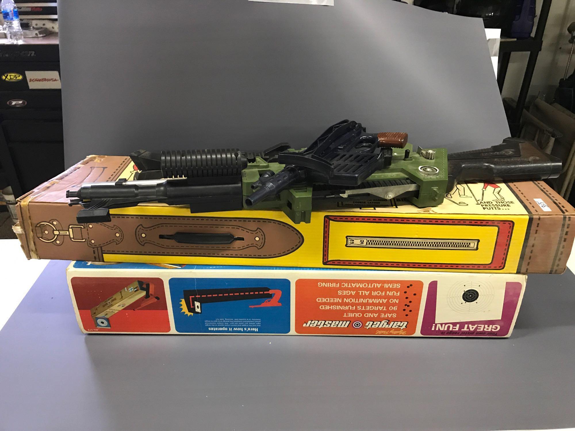 ASSORTMENT TOYS inc. JOHNNY SEVEN, MARX PRO SHOT, TARGET MASTER