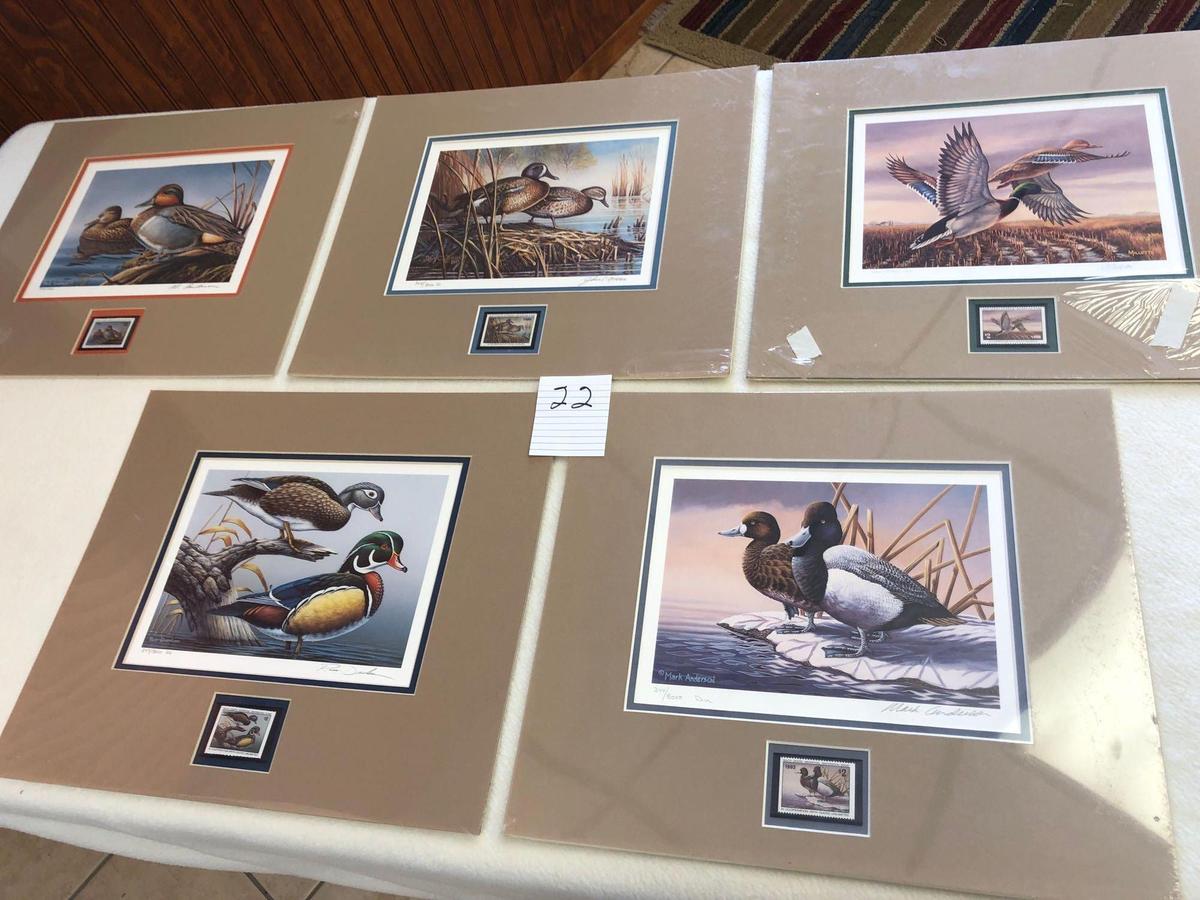 Assortment Ducks Unlimited Prints/Stamps