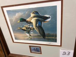 1995 Ducks Unlimited Print/Stamp by James Hautman