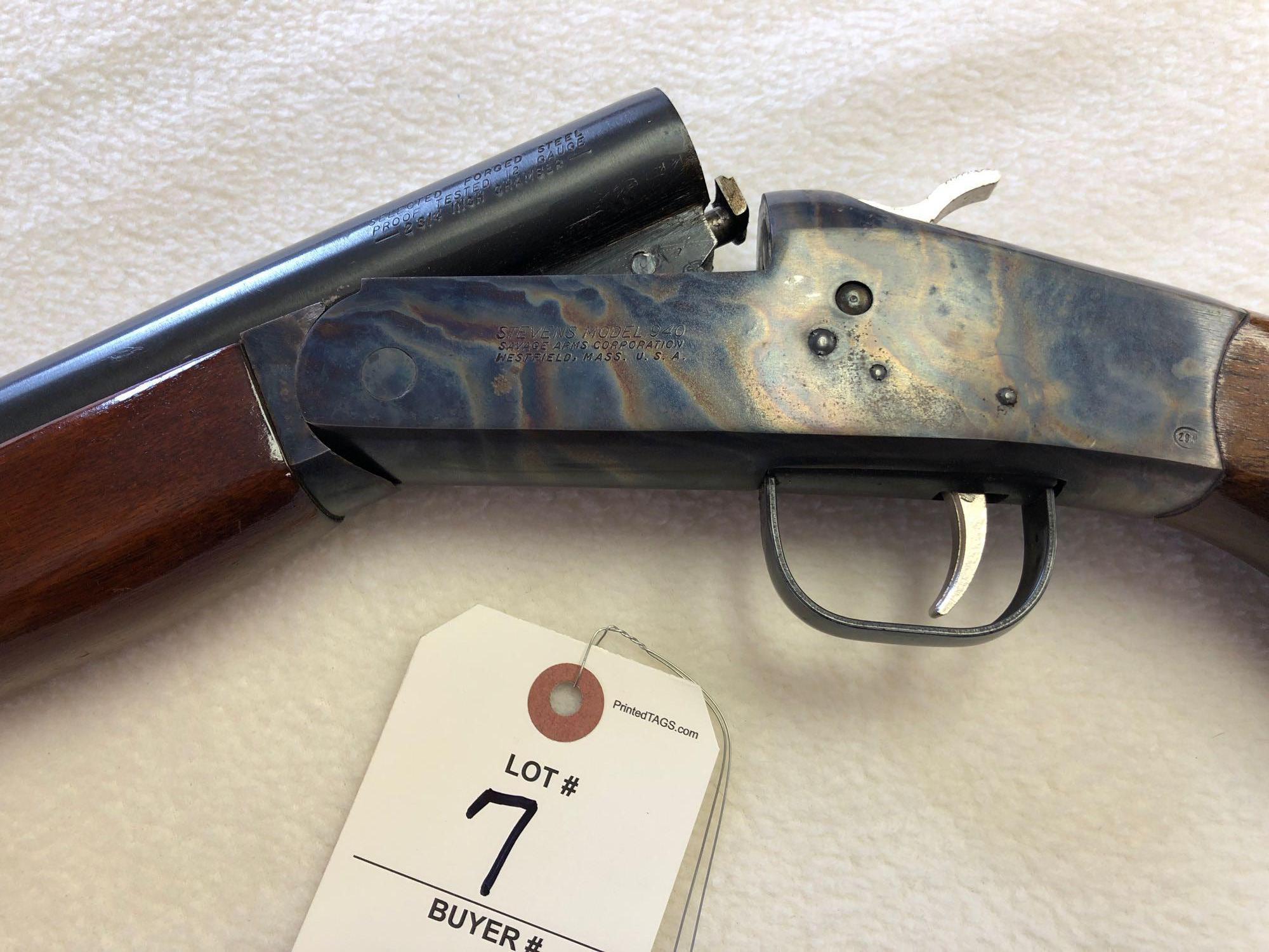 Stevens "Model 940" 12 ga Single Shot Center Break