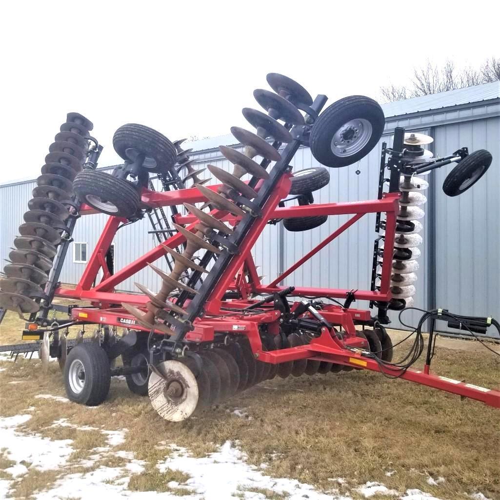 Case IH RMX 370 34' Disk Harrow Rock Flex Spike Harrow