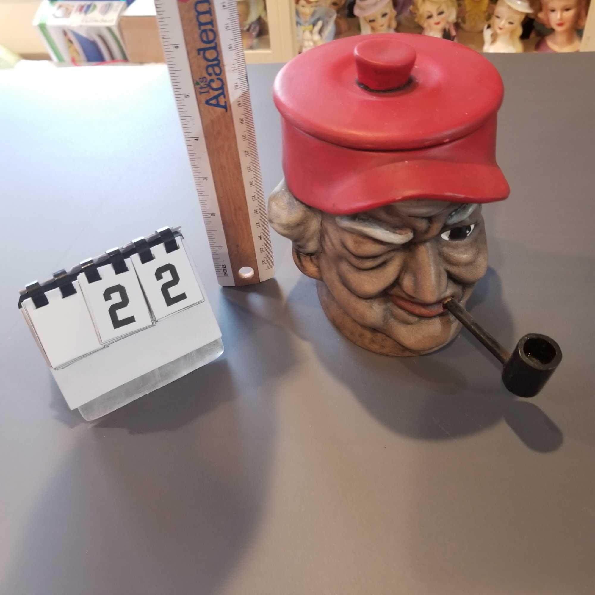 "Popeye" Tobacco Bank "To Mark from Maudie" 6"