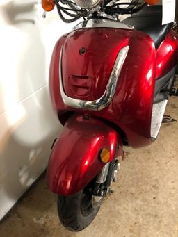 Brand New! (no miles!) 2012 Venice scooter, SN: LHJILKBR4CB700155, Color: Maroon, w/ Auxiliary and