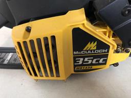 McCulloch 14'' gas chainsaw, like new! NO SHIPPING!