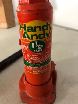 Handy-Andy 1.5ton hydraulic jack, NO SHIPPING!