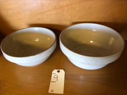 2 Crock bowls