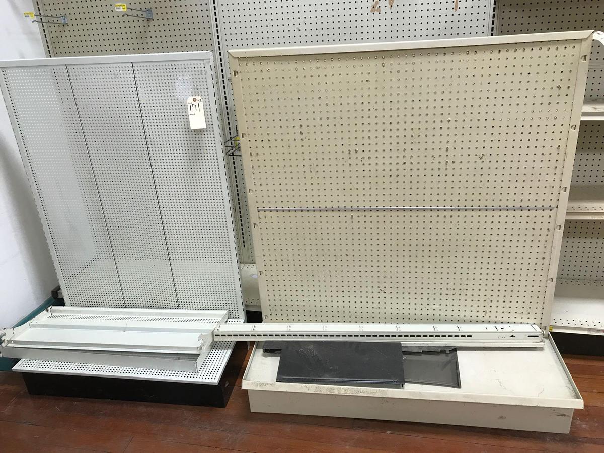 2 Sections of Lozier Steel Shelving