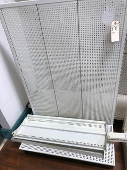 2 Sections of Lozier Steel Shelving