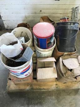 Pallet Assortment of Nails and Supplies
