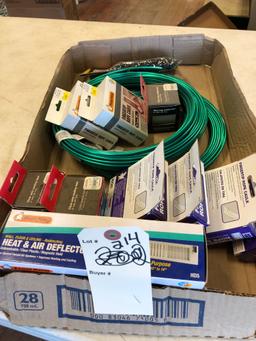 Assortment Rope Caulk and Poly Coat Wire