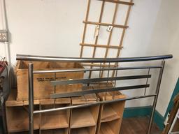 Metal Display Rack and Wood Collector Boxes