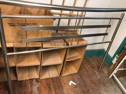 Metal Display Rack and Wood Collector Boxes