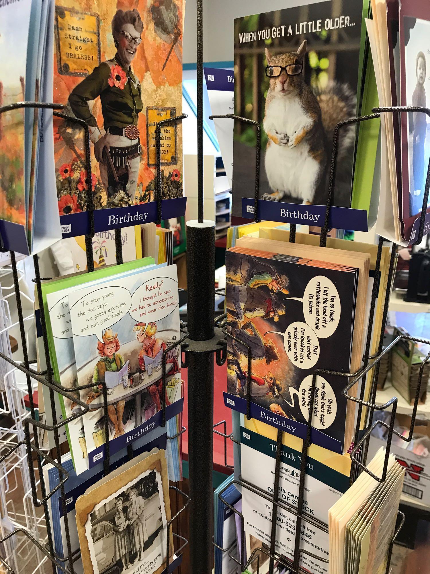 Assortment Greeting Cards and Display Rack